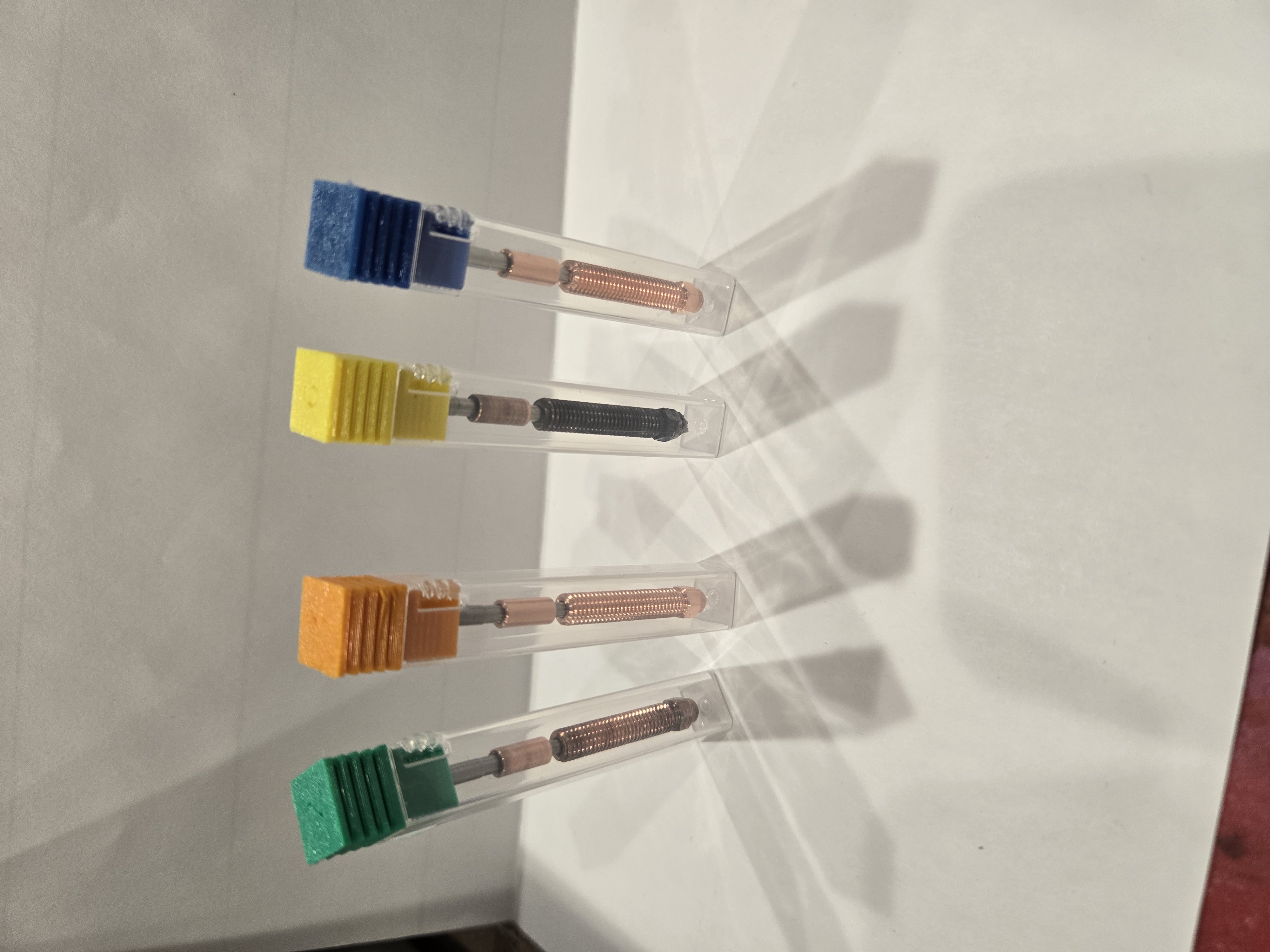 color coded nozzle caps