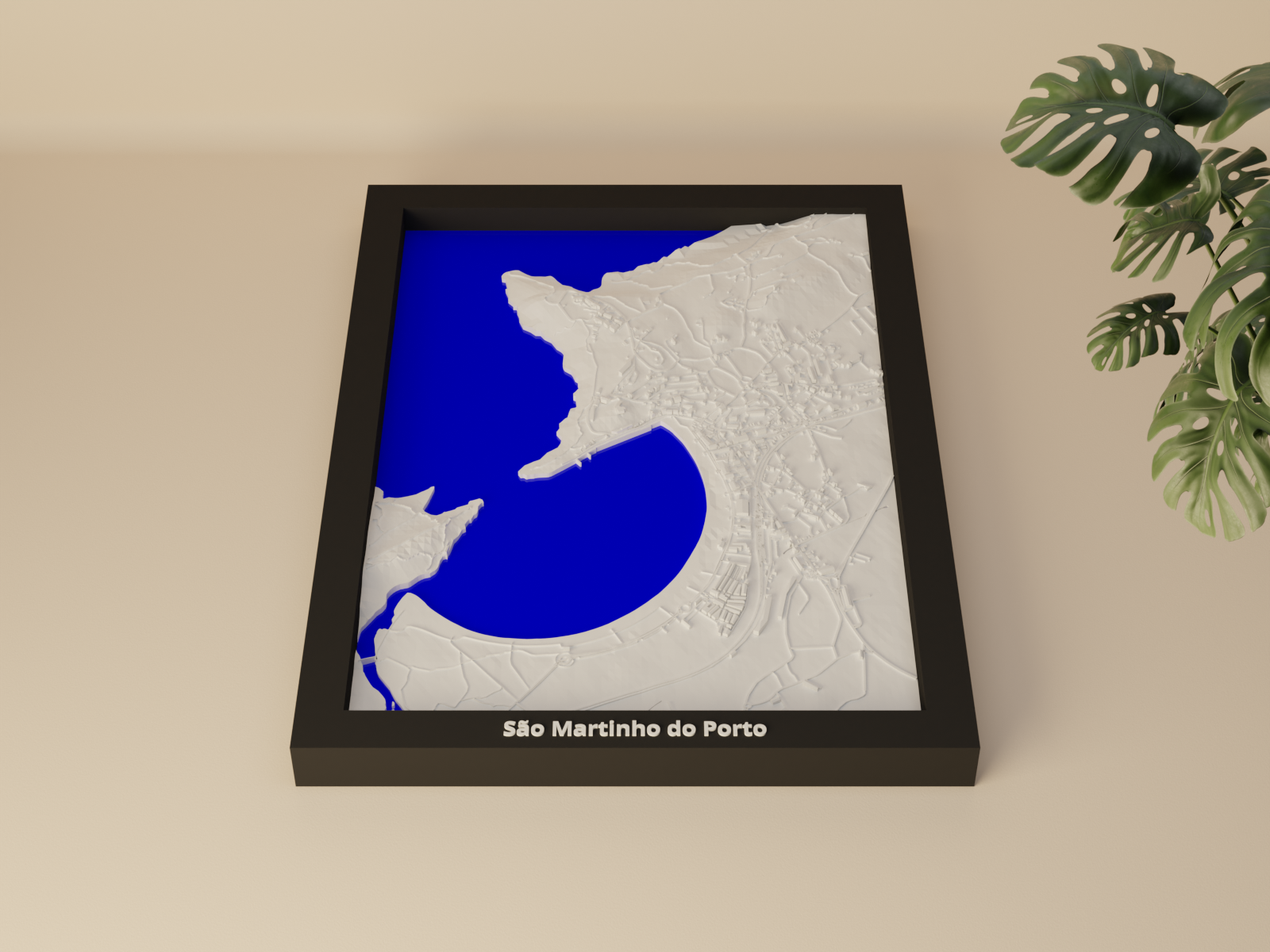 São Martinho do Porto, Portugal - 3D Miniature