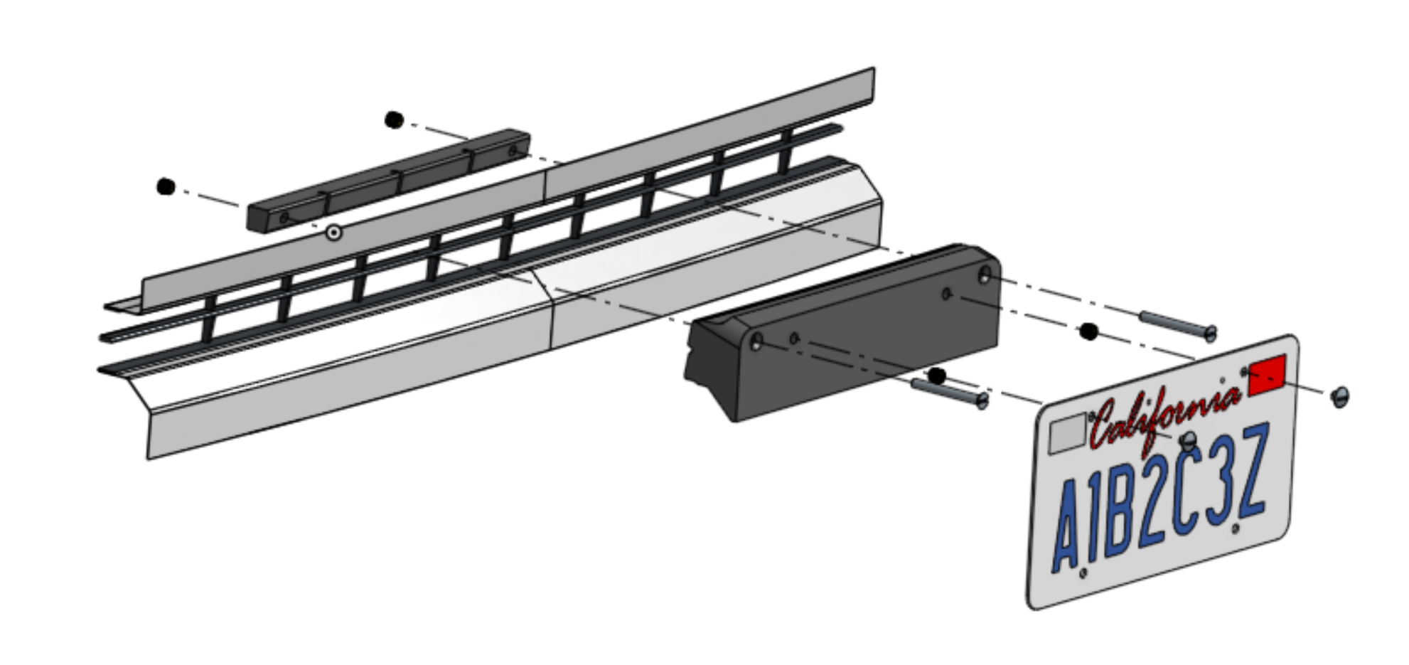 No-Drill Front Plate Mount - Gen 2.5 Toyota Tundra
