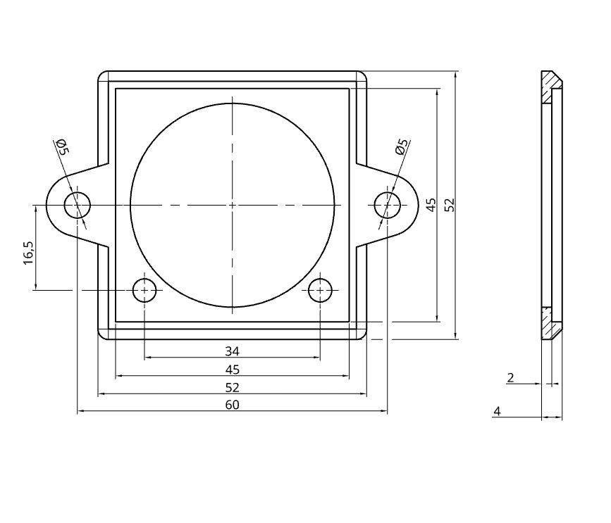 Square Analog Voltmeter Frame — miniatura 3