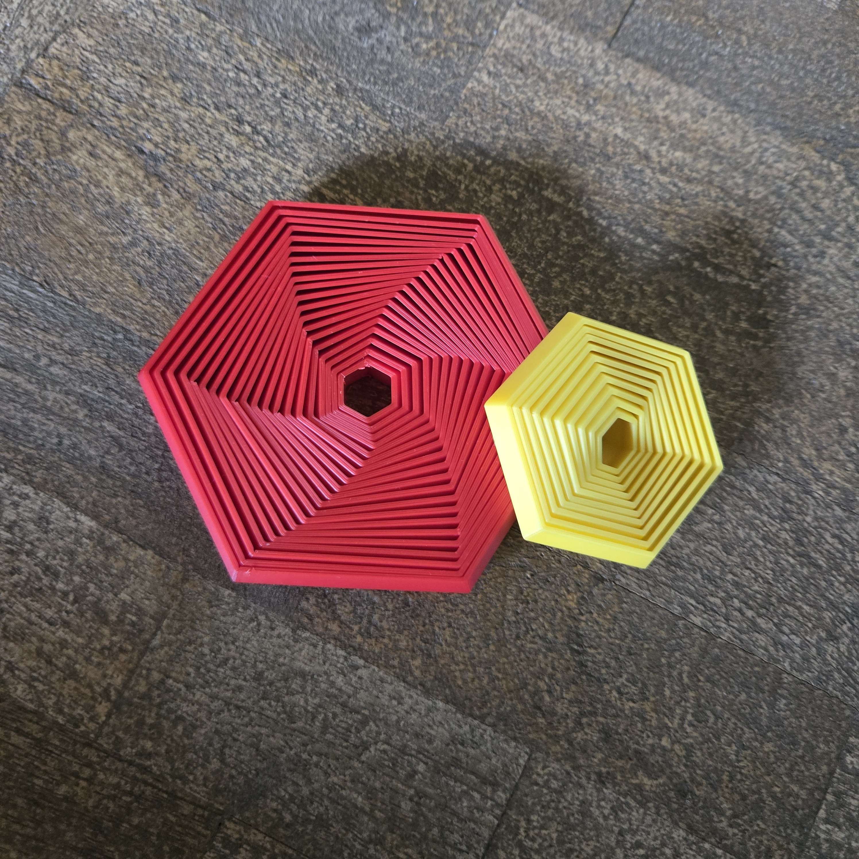 Hexafidget Toy, multiple sizes. Free Commercial
