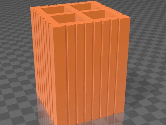 Brick-style pencil holder