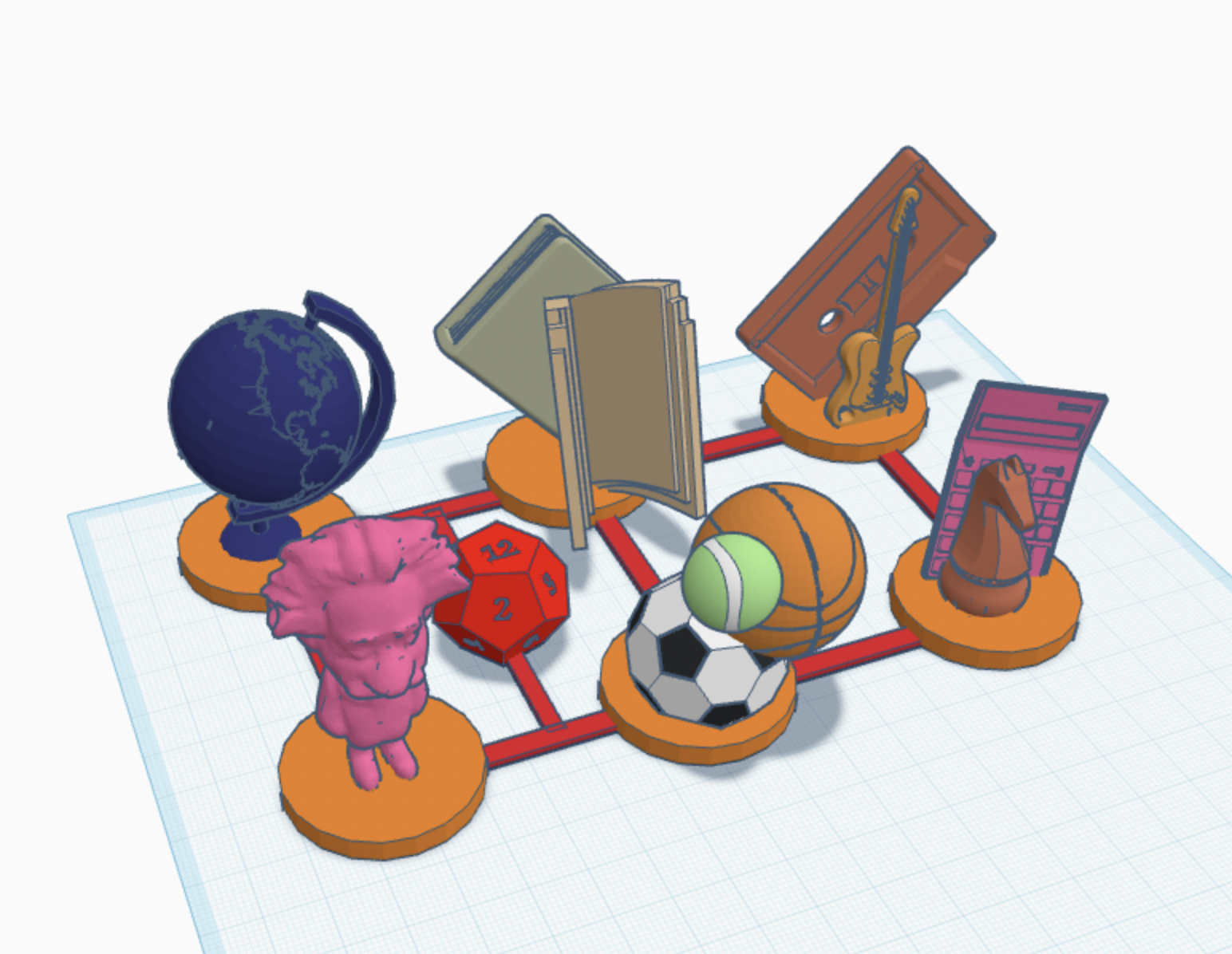 Characters school game - Personajes para un juego de escuela.