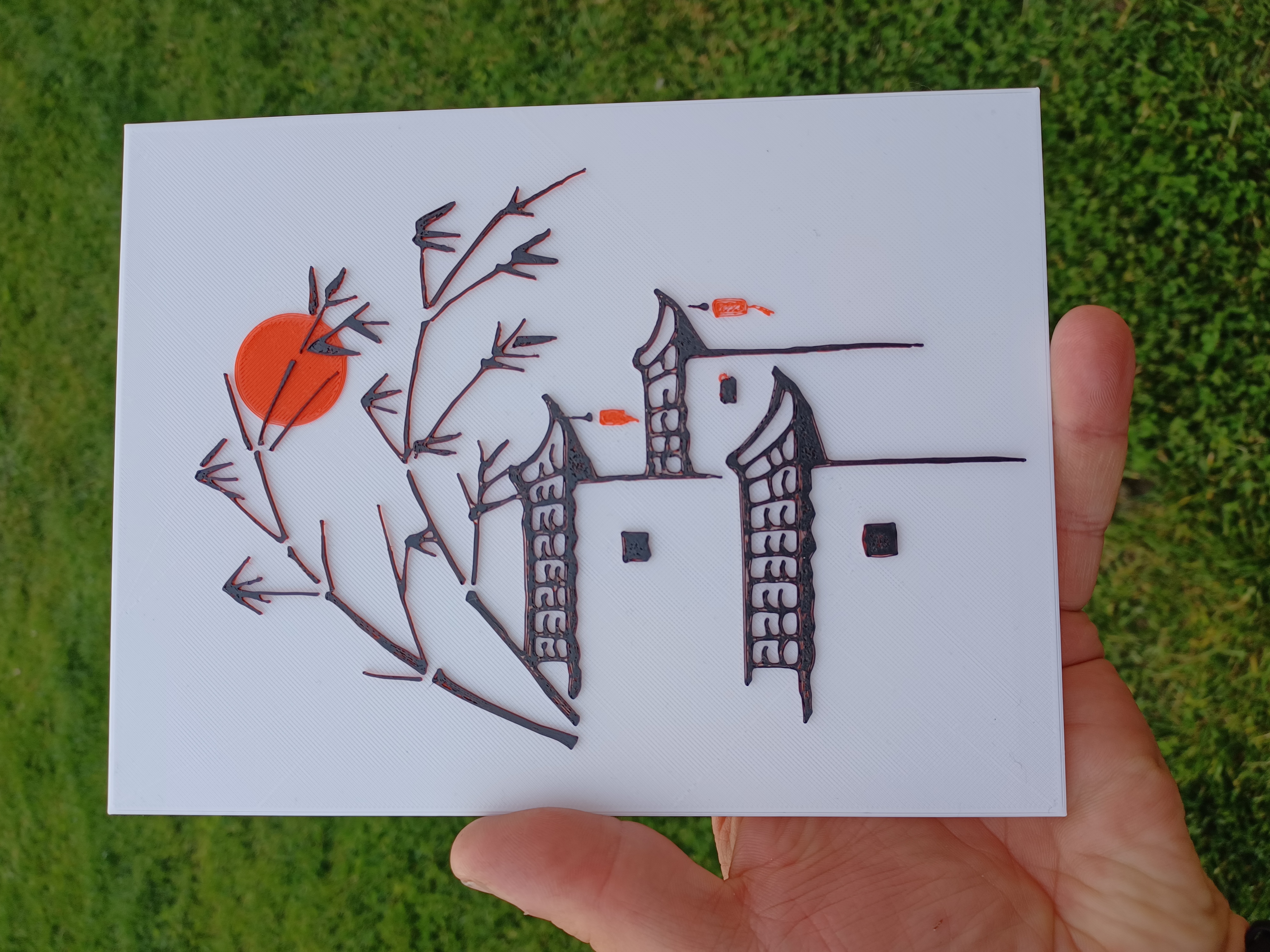 Japanese-style wall art