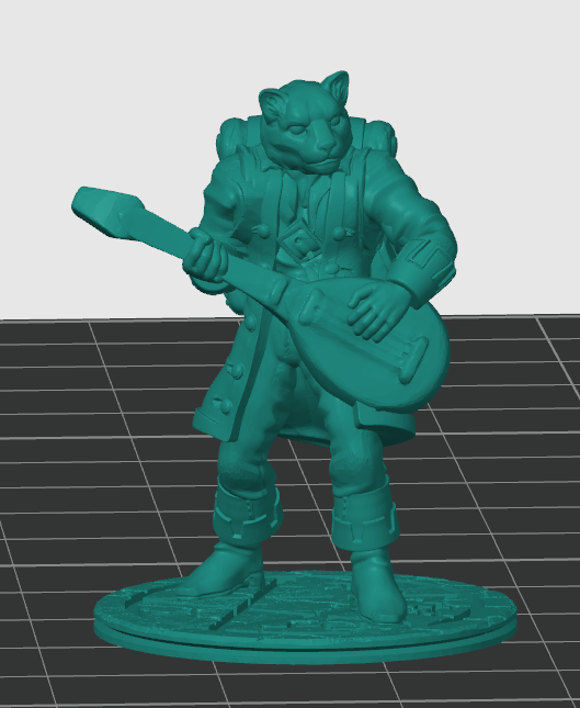 Catperson (tabaxi) Bard 3D model