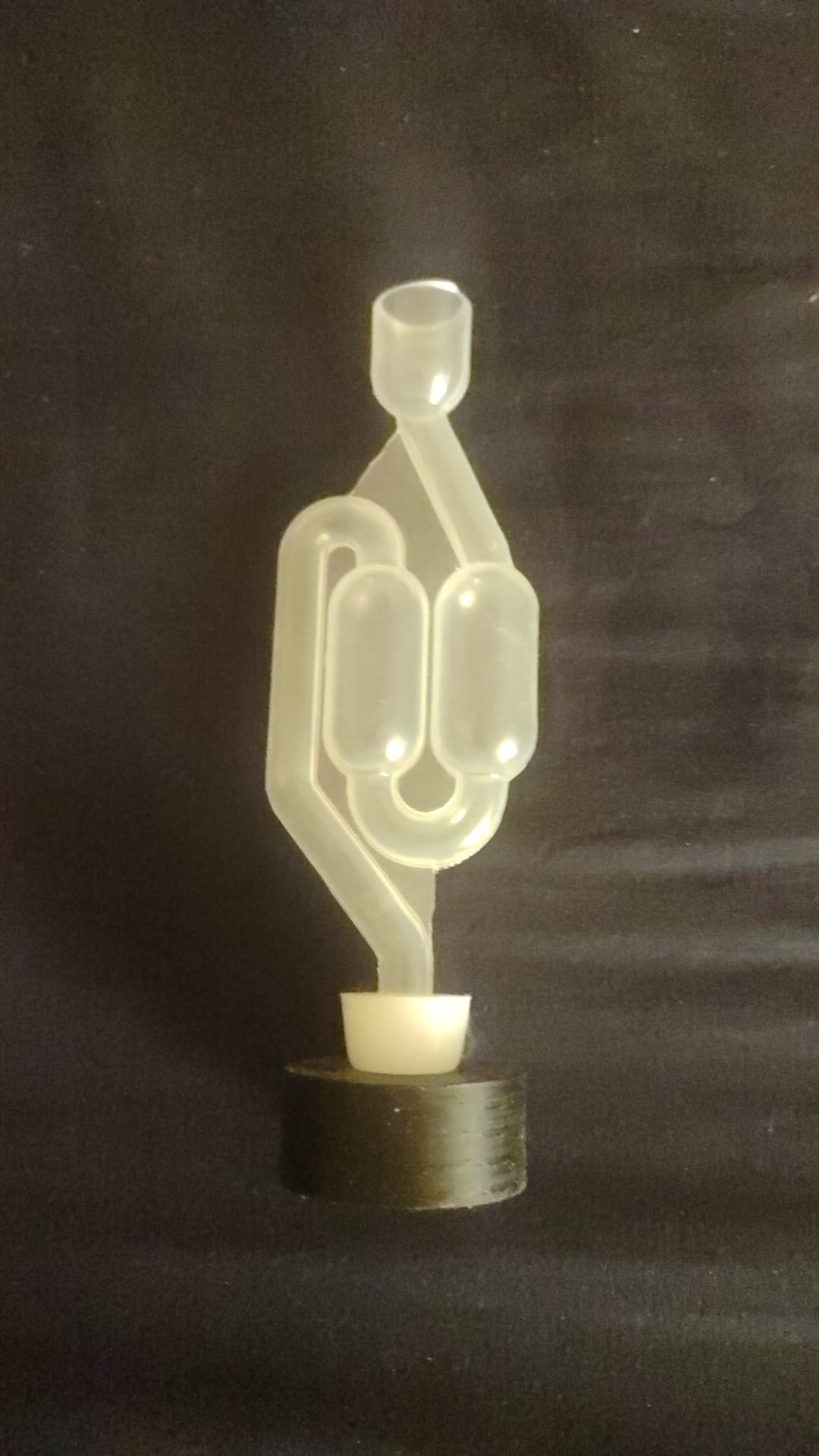 Drilled screw cap for fermentation tube