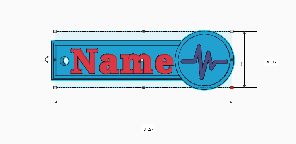 Customisable Keychains With a Place for a Icon