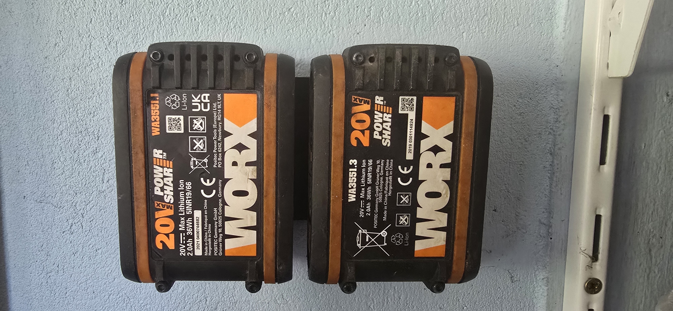 Worx Powershare 20v accu holder