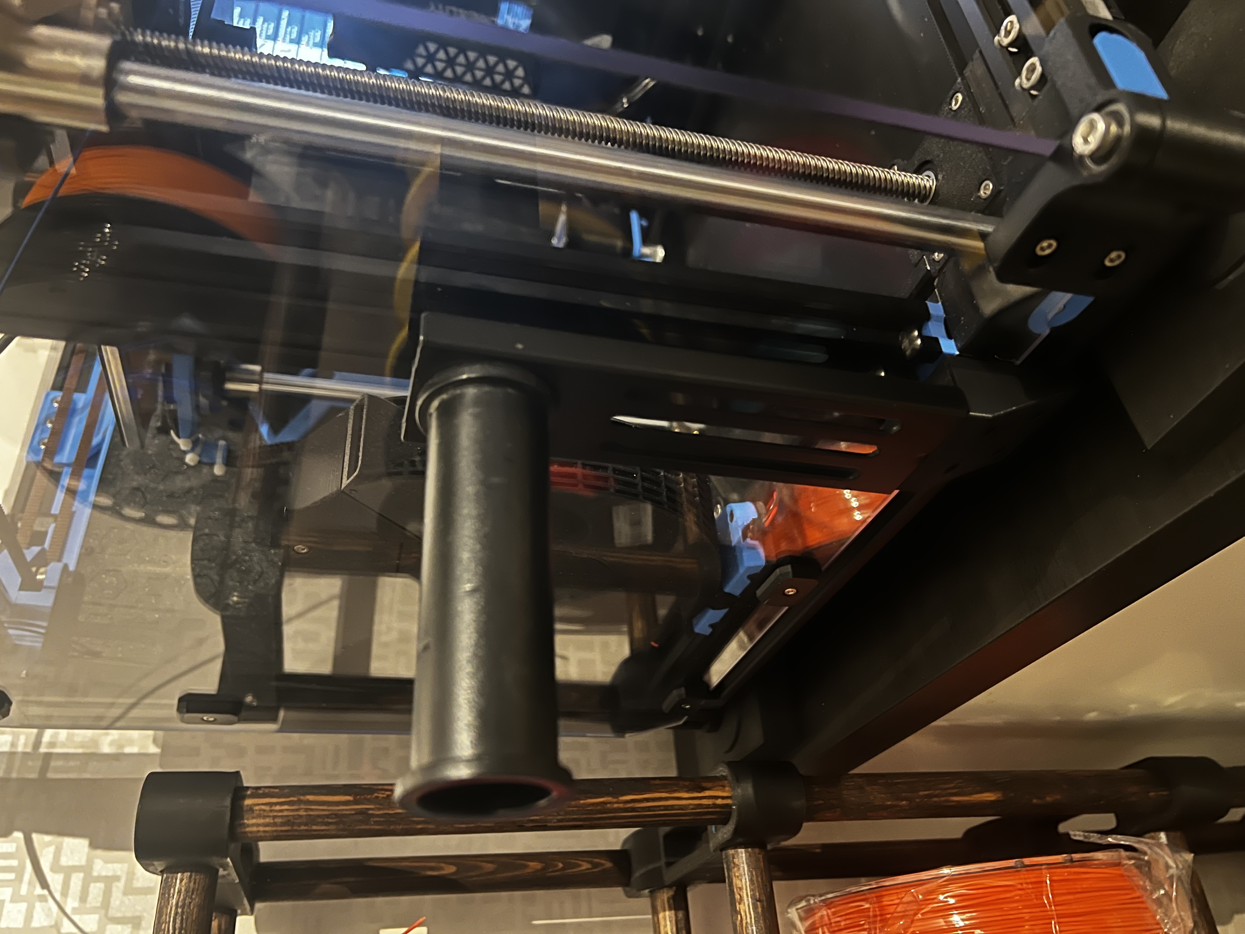 Stock ender 3 spoolholder mount for enclosed E3NG 3D model thumbnail