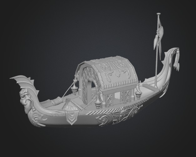 Glided Dragon Boat