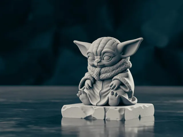 Grogu - Contemplation Statue