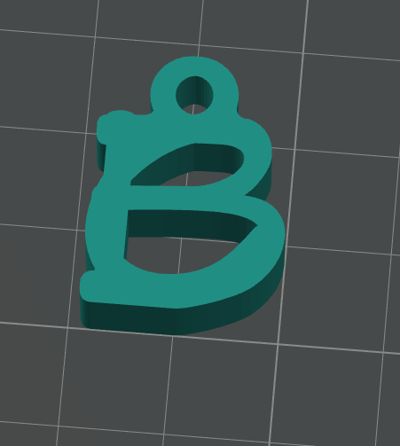 Letter B Keychain