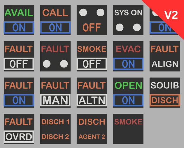 Miniatura 2 do modelo 3D Labels for Korry Switch A320 - V2