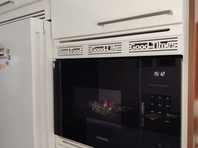 Grill with text for 60 cm kitchen furniture
