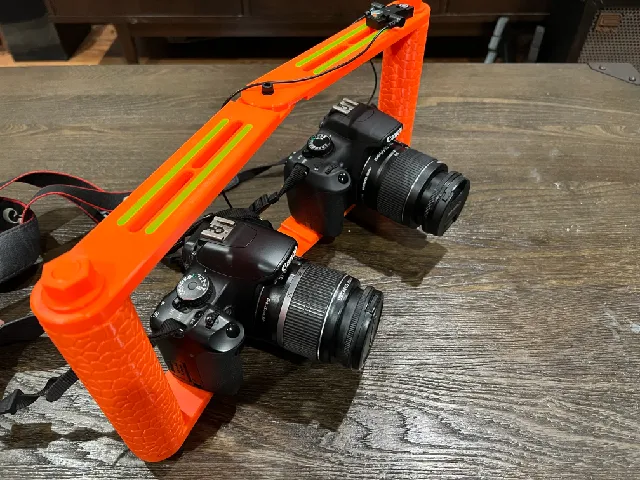 Stereo Camera Rig for Anaglyph or Stereoscopic Photography