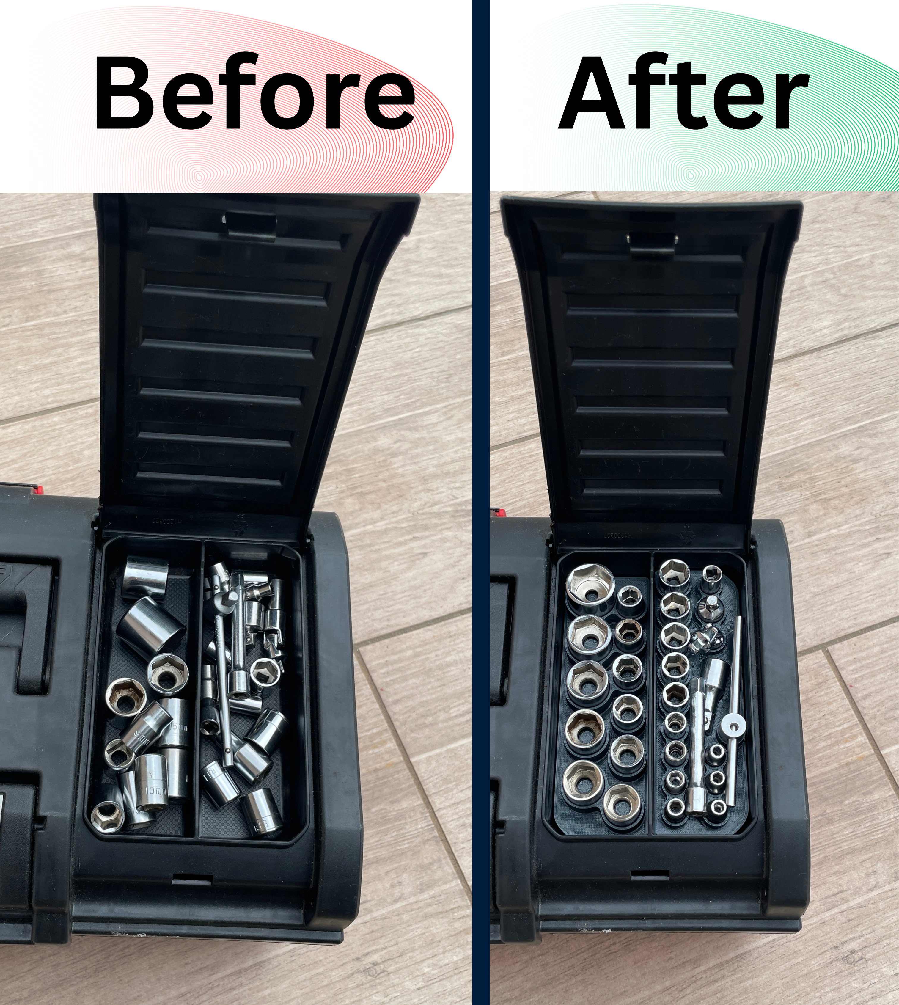 FACOM Toolbox - Hex Socket Holders (3/8 & 1/4)