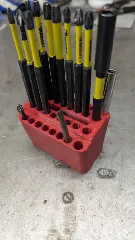 Bitholder for 16 long bits and 16 short bits