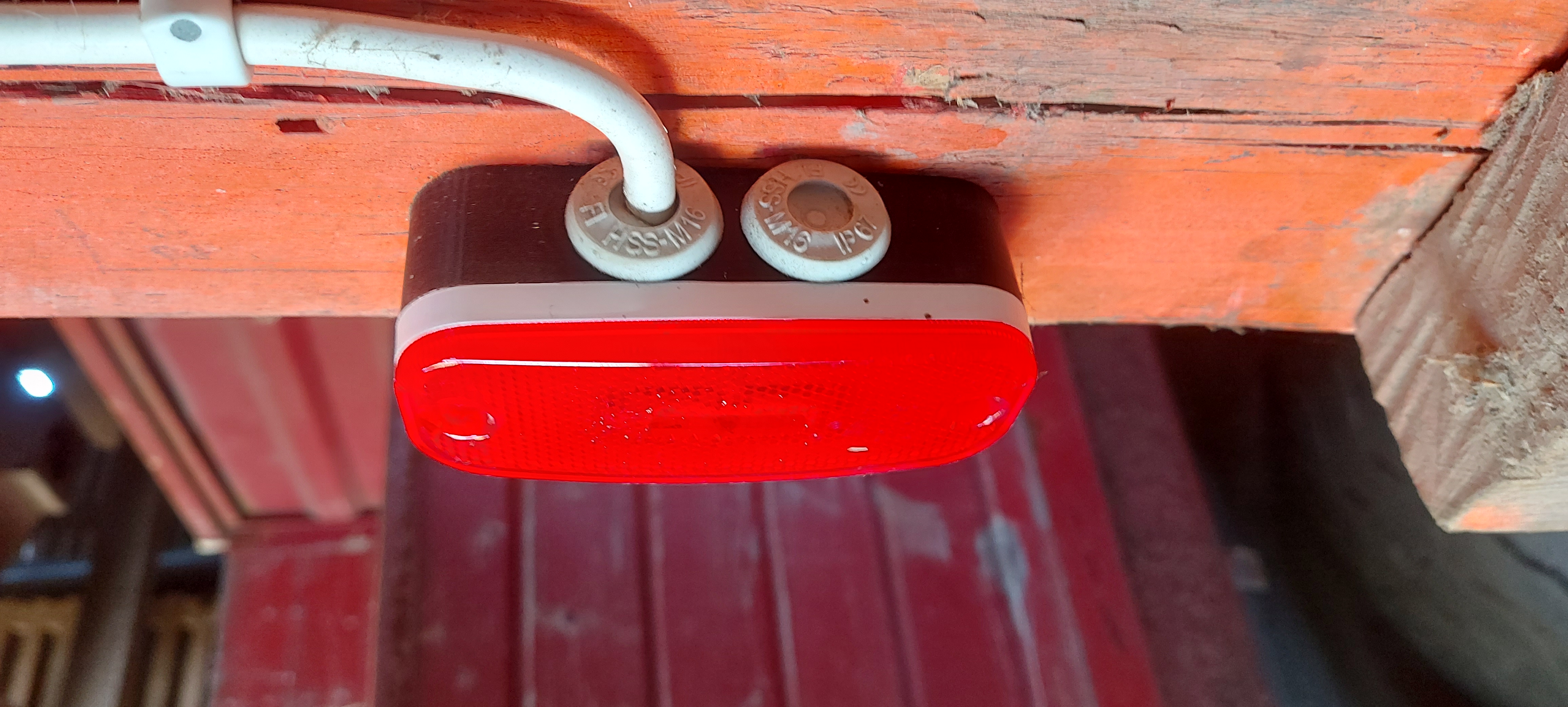 Automotive side/back marker surface mounting box