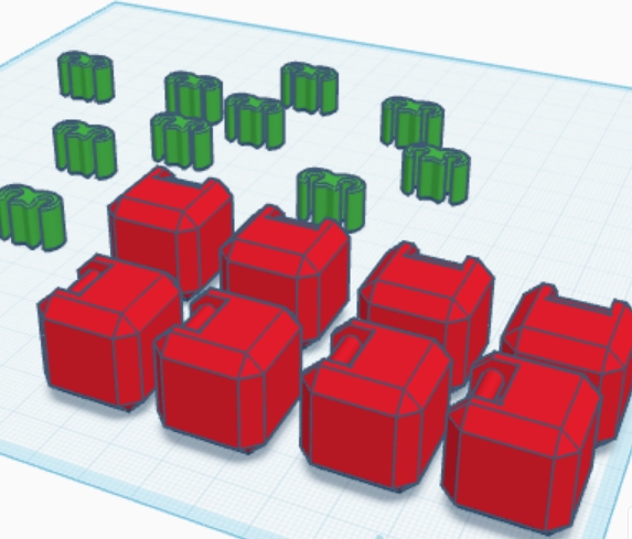 Infinity cube Christmas colors fig it