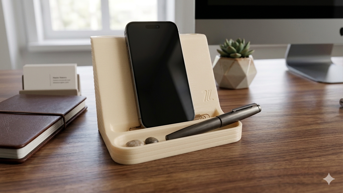 Minimalist Multi-Slot Desk Organizer