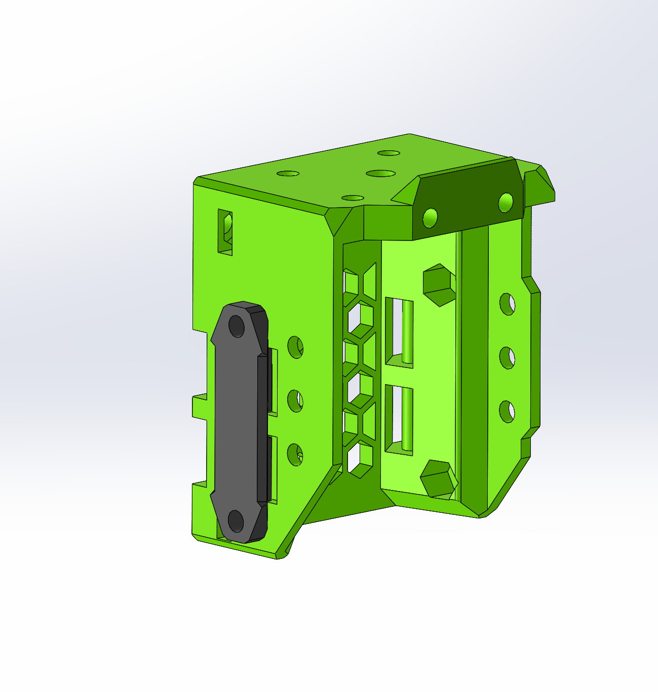 EVA 3.0 front universal with all belts in the front 3D model thumbnail