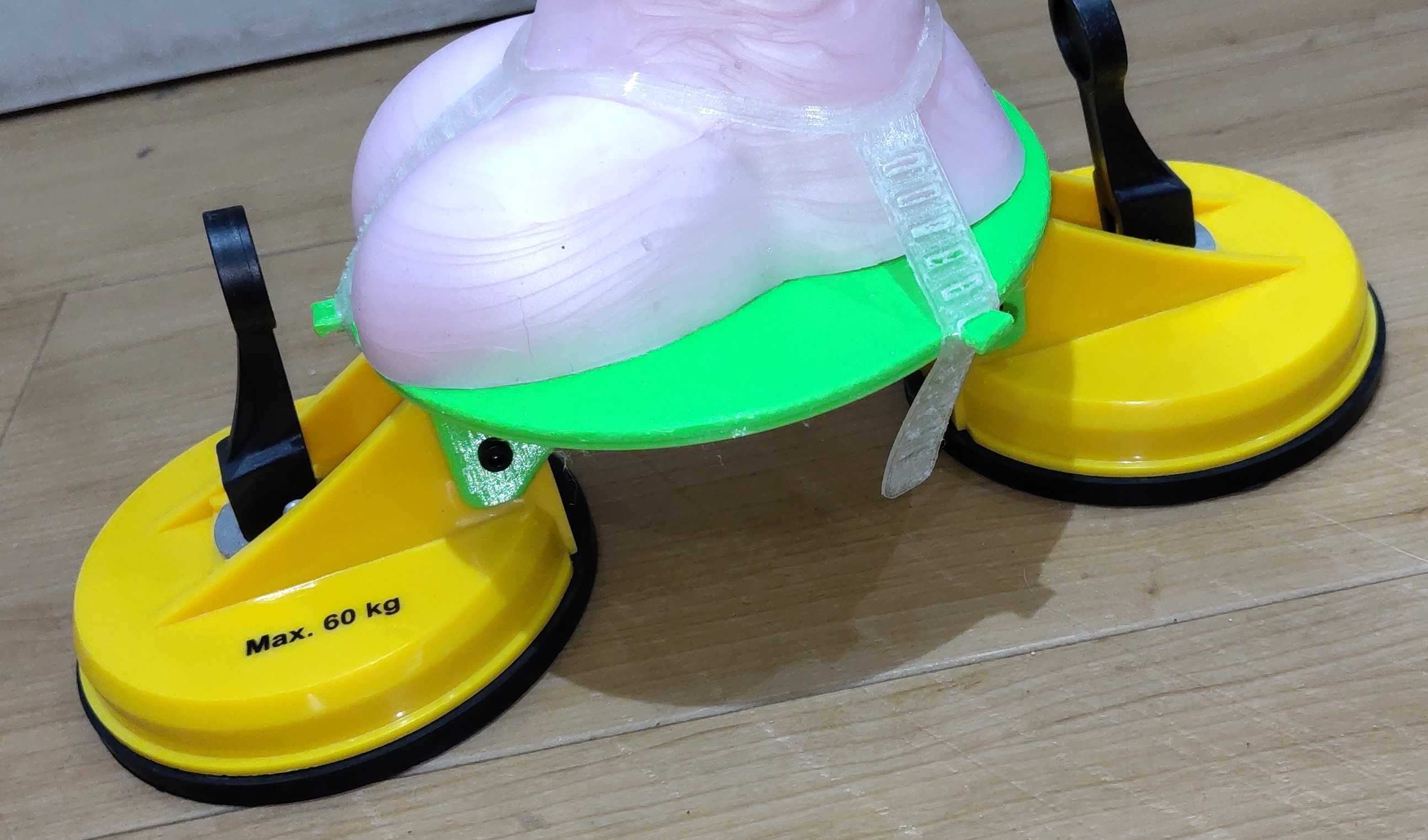 Suction cup wrist toy holder