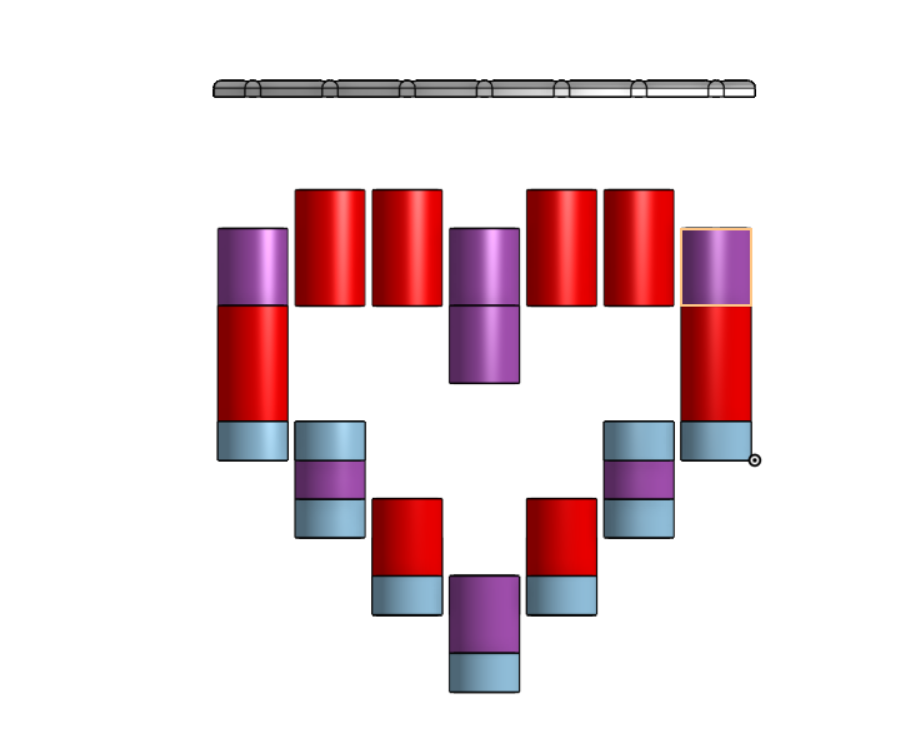 Dual perspective windchimes (heart & star)