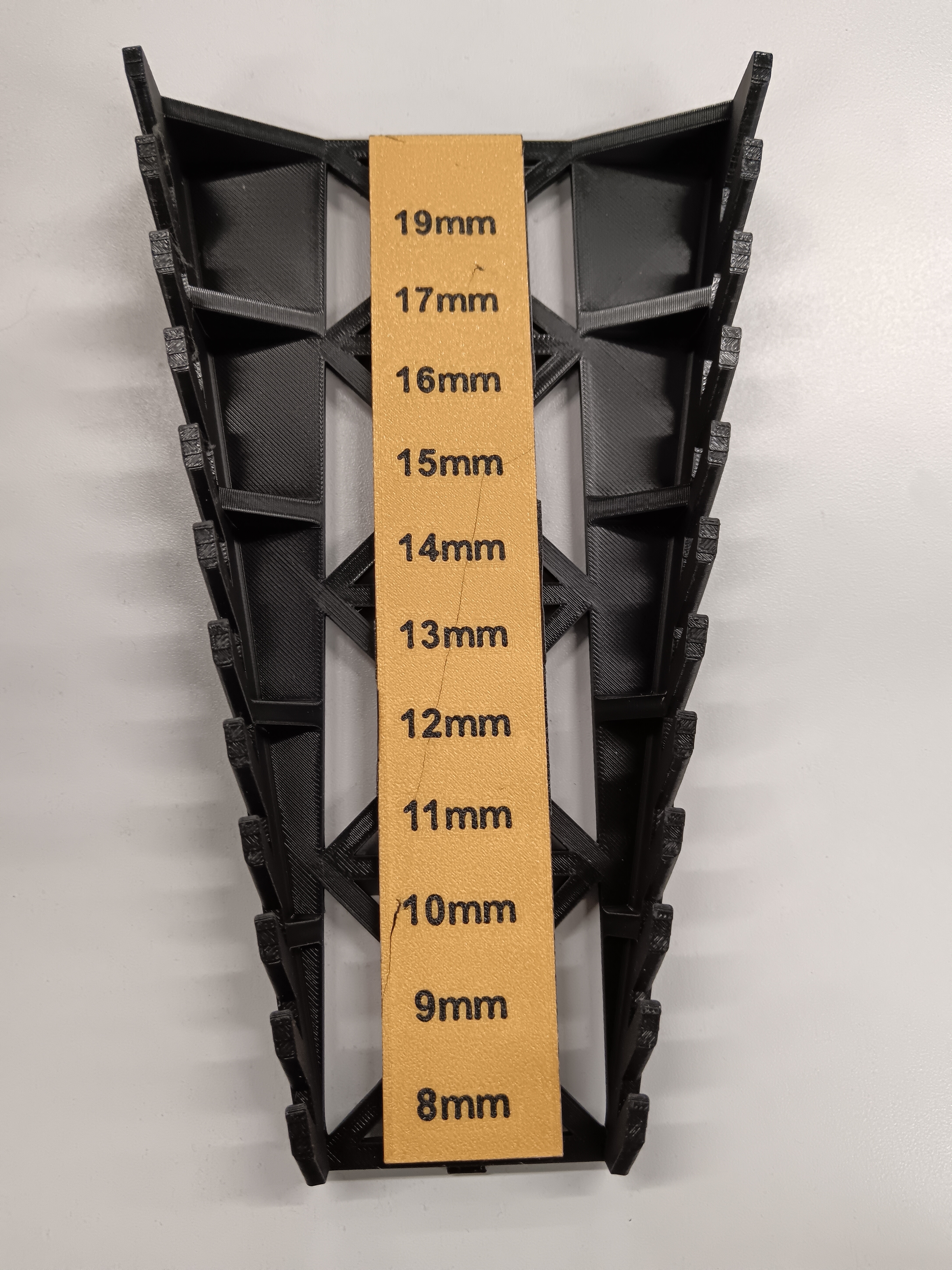 Spanner size guide label - (19mm - 8mm)