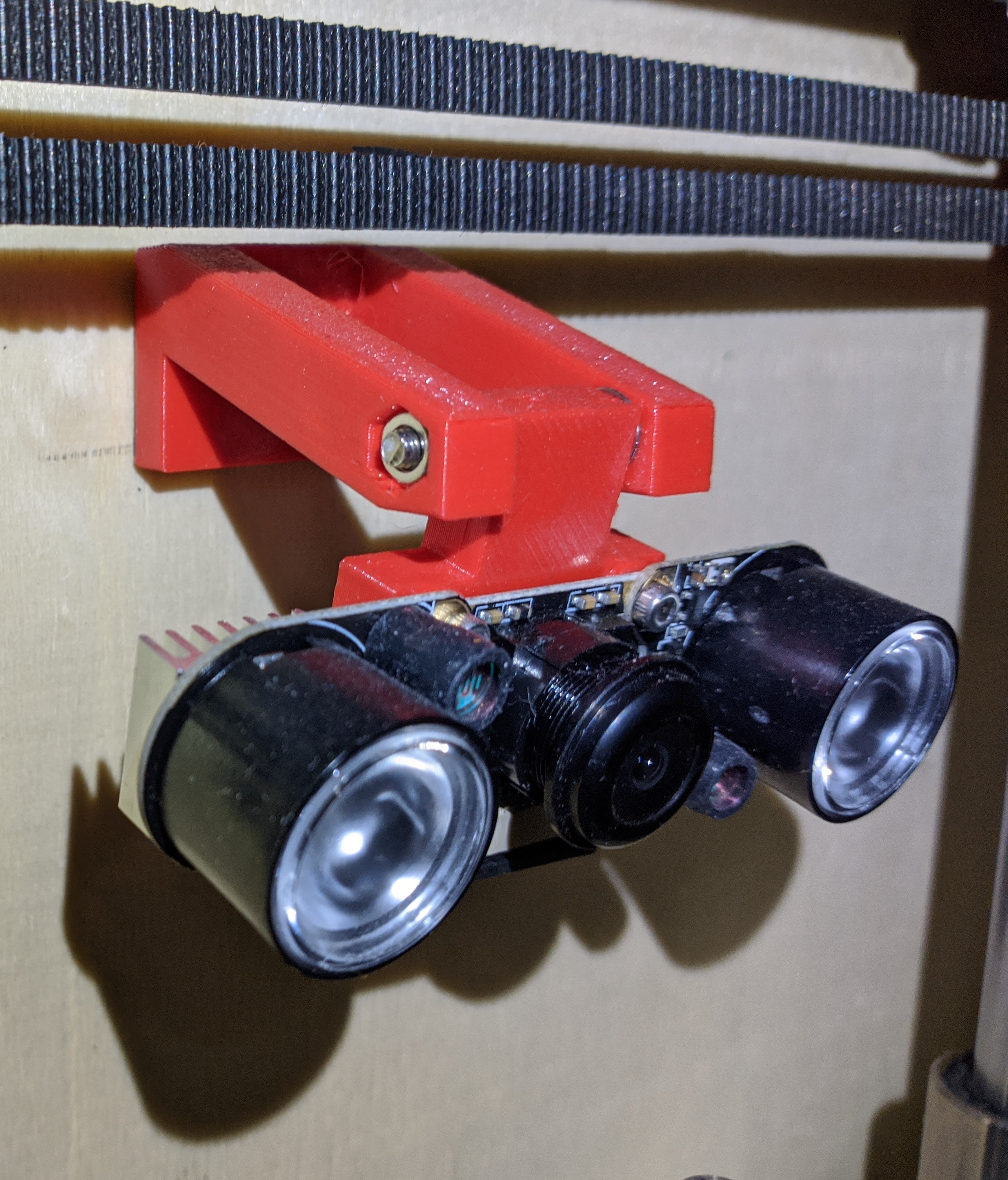 Flexible IR camera mount for raspberry pi