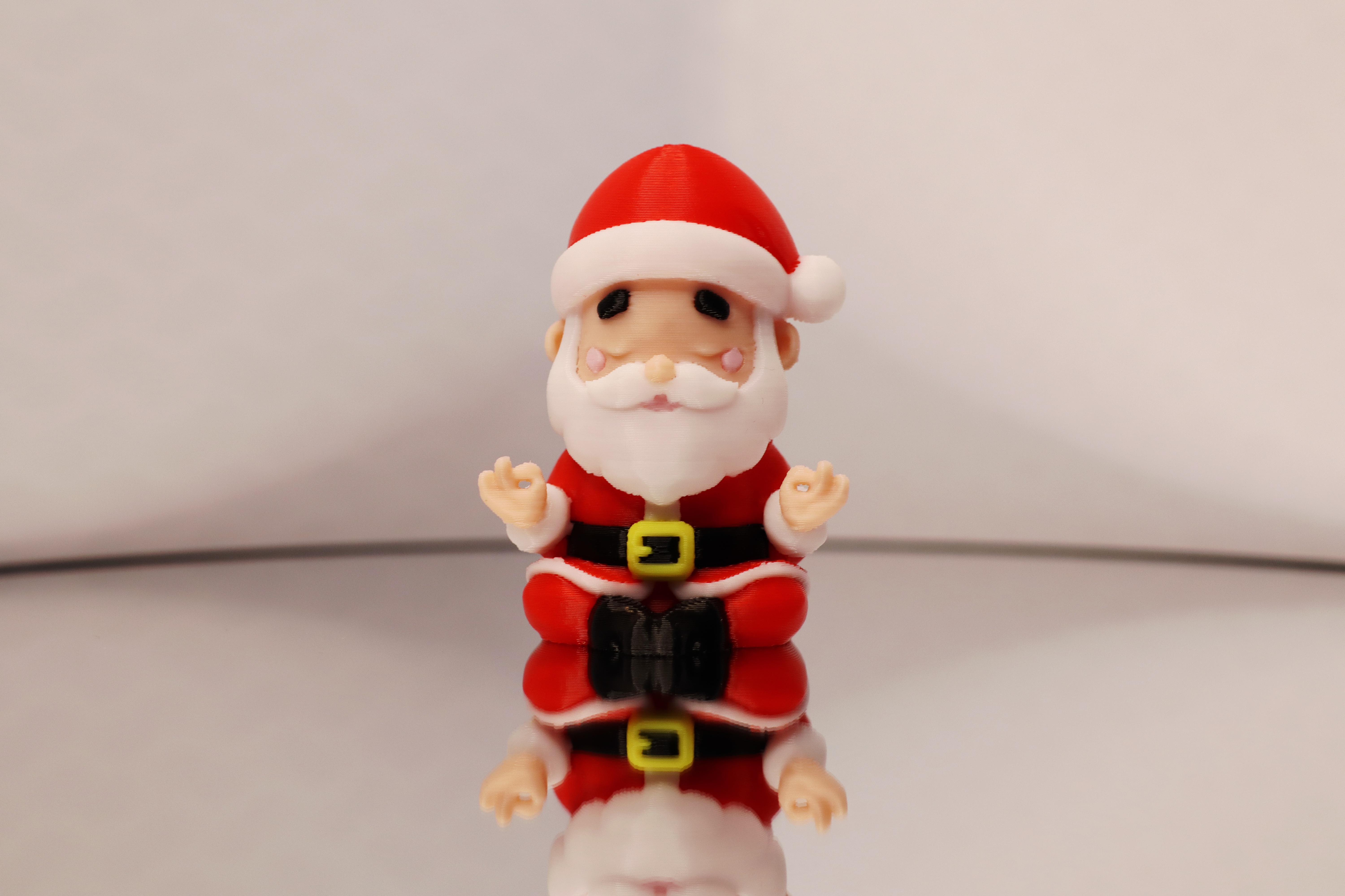 Meditating Santa