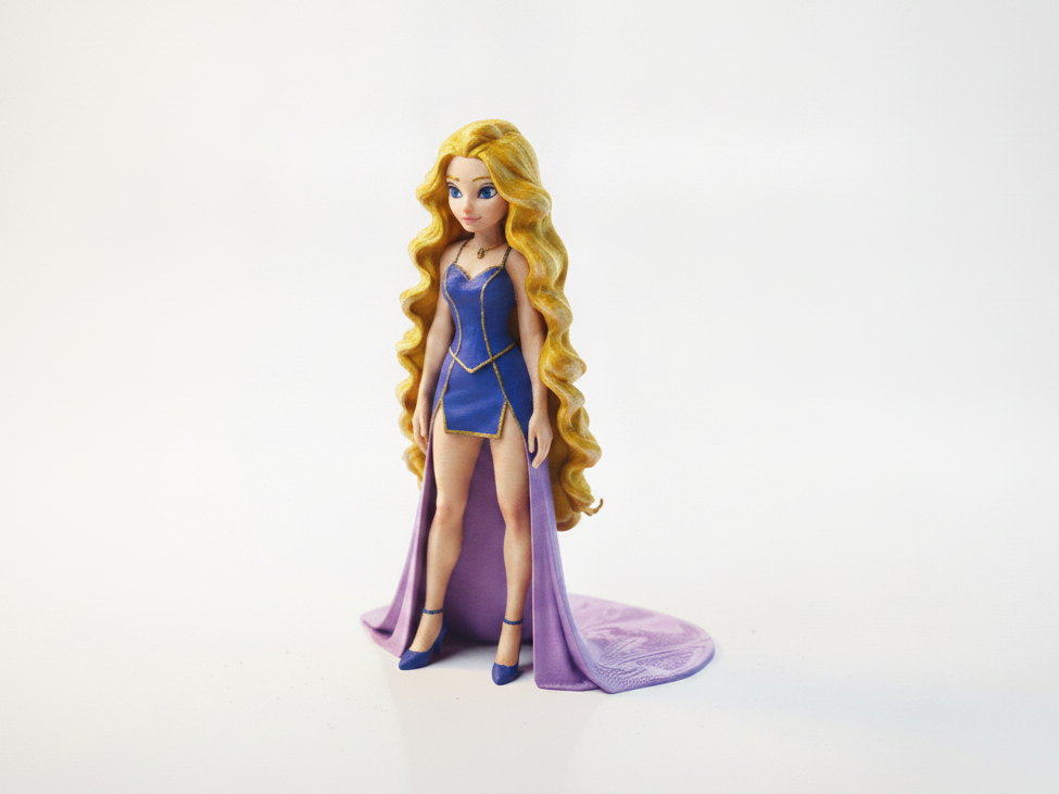 Elsa Frozen Princess Figurine 3D Printable