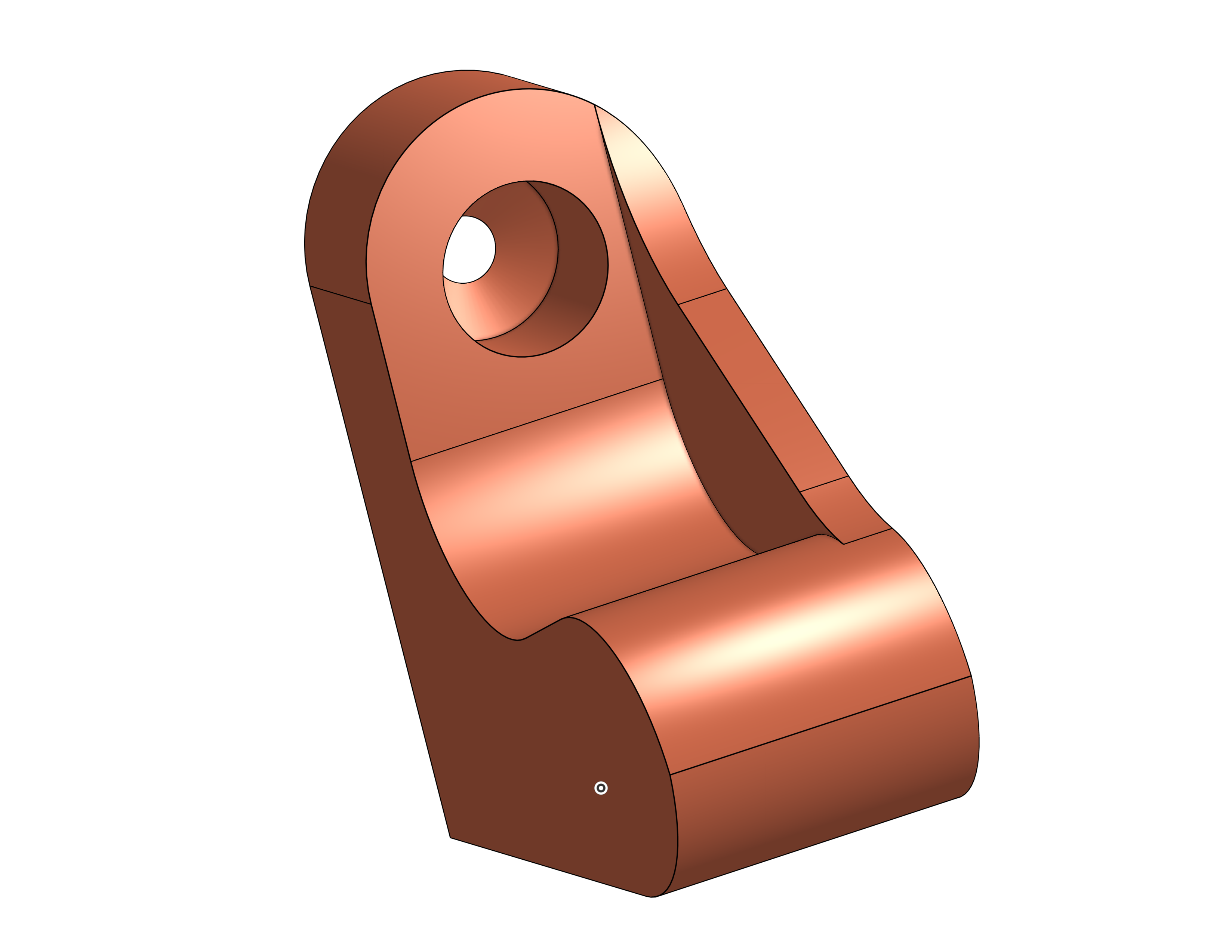 Top Load Curtain Rod Wall Bracket with Side Stopper