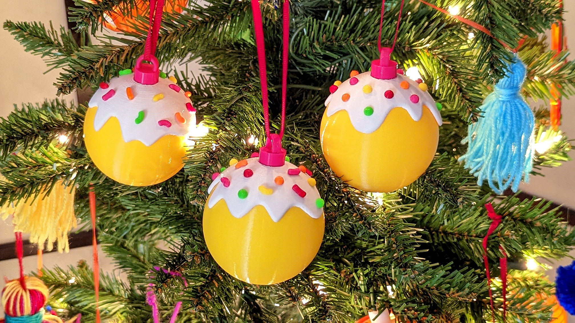 Frosted Candy Ornament