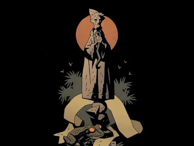 The Magician and the Snake statue