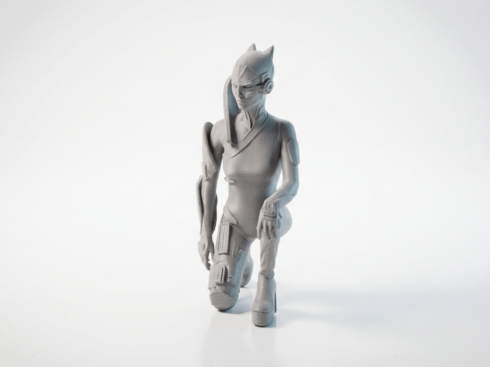 AI Girl Figurine Female Character 3D Printable