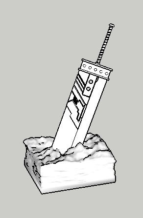 Buster sword in the stone