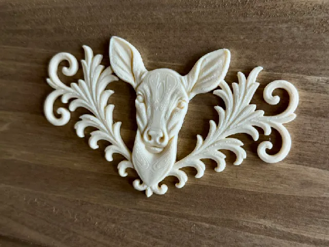 relief set doe animal symbol model