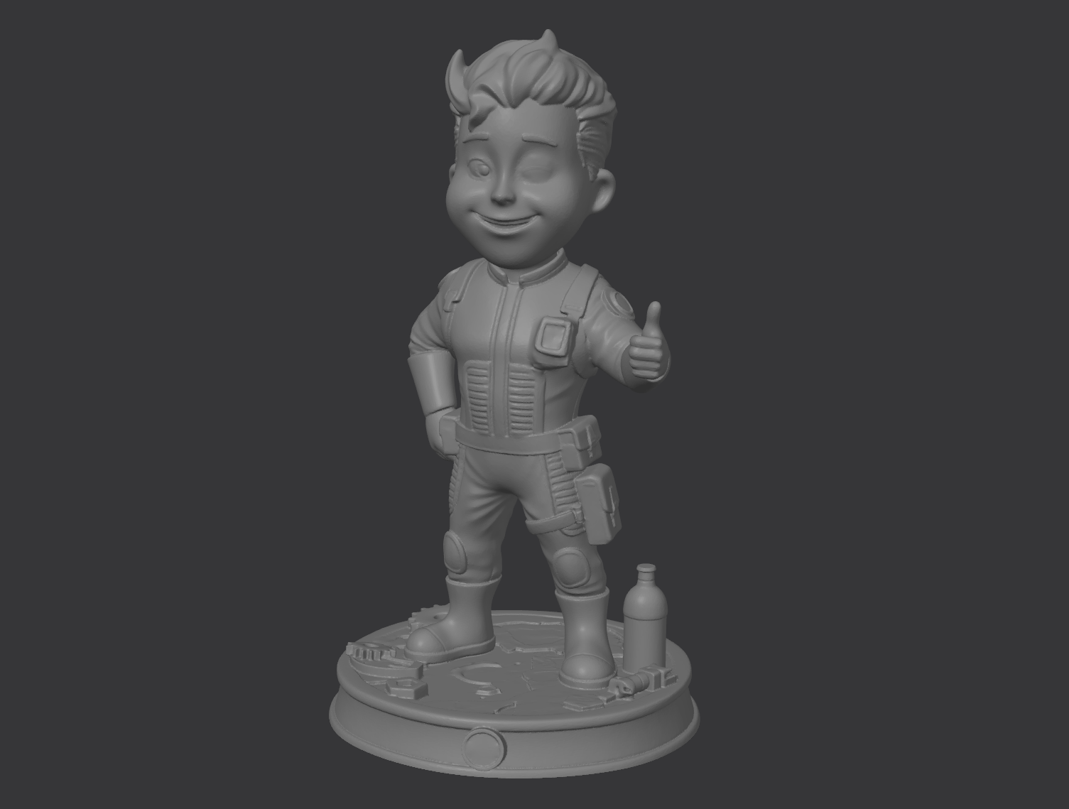Miniatura 2 do modelo 3D Vault Boy (fallout)