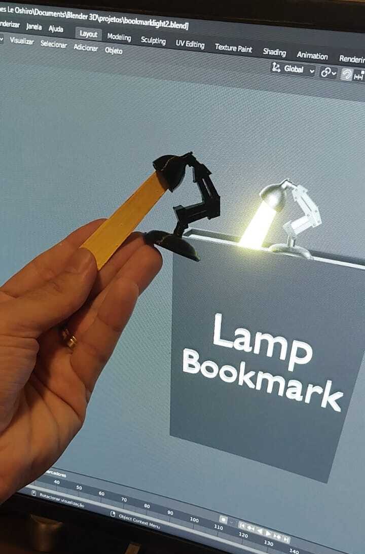 Mini Lamp Bookmark – Built to Shine