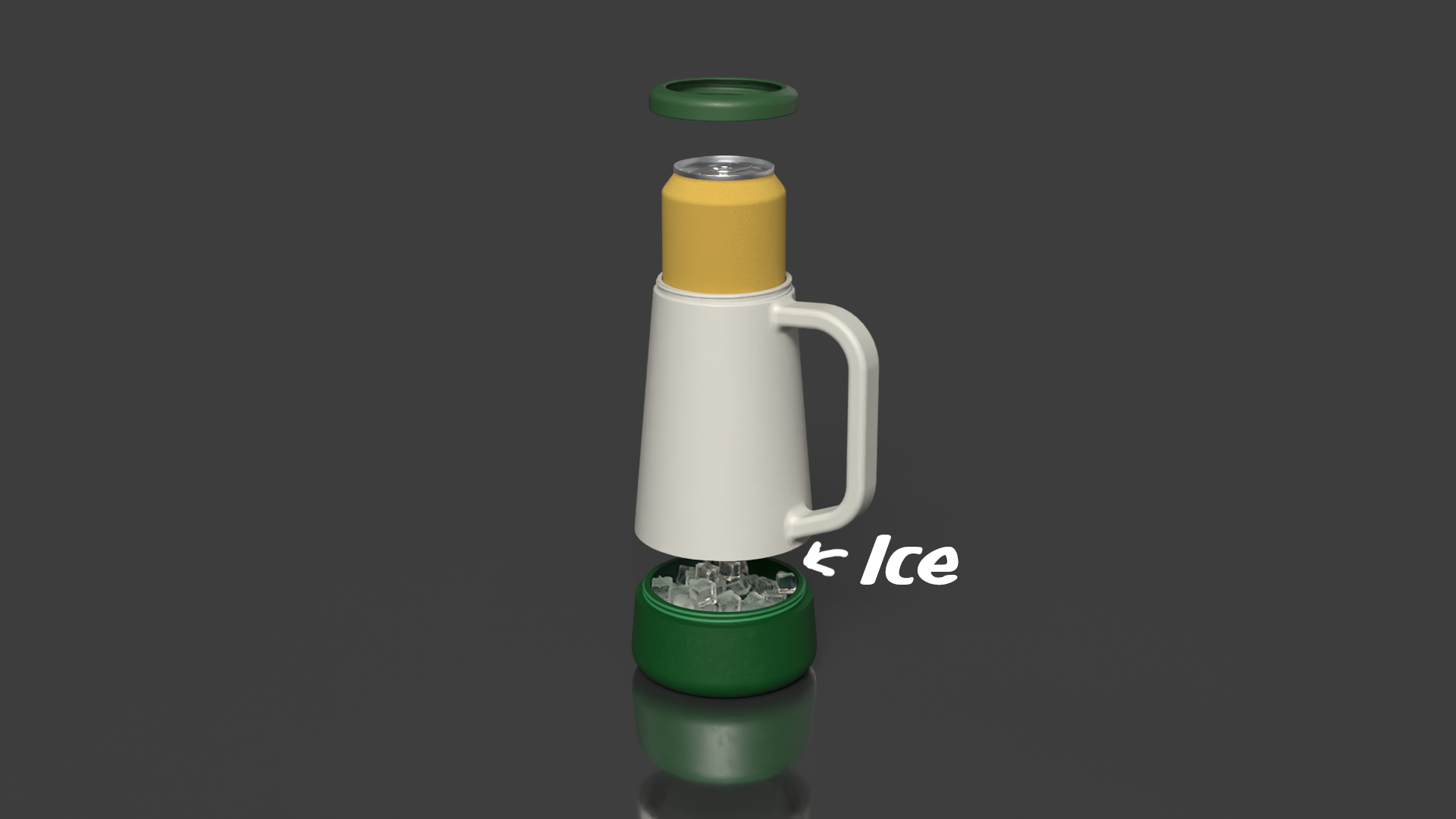 Ice cooler for 0.5l can