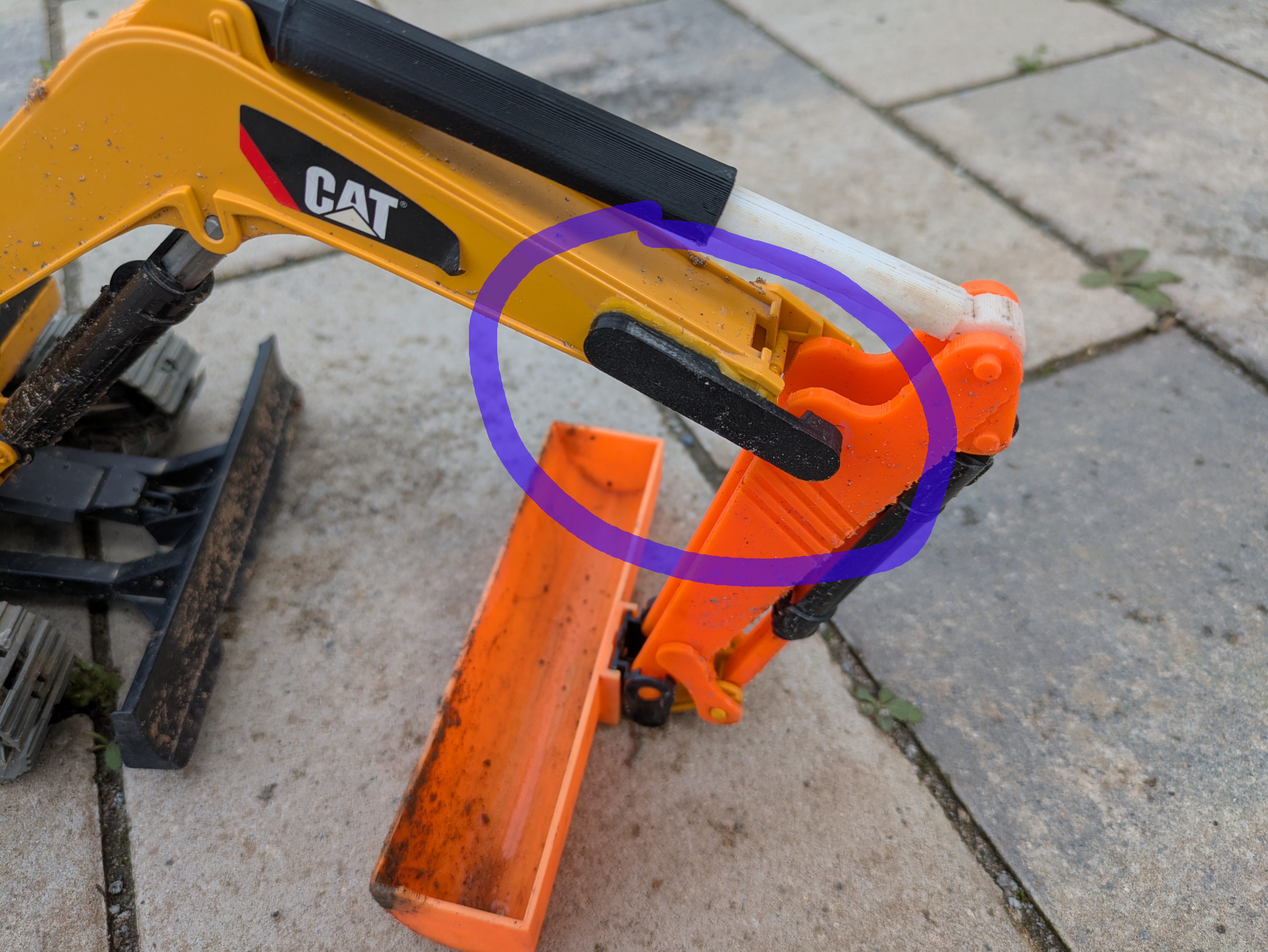 Bruder CAT Midi Excavator Arm Repair Brackets