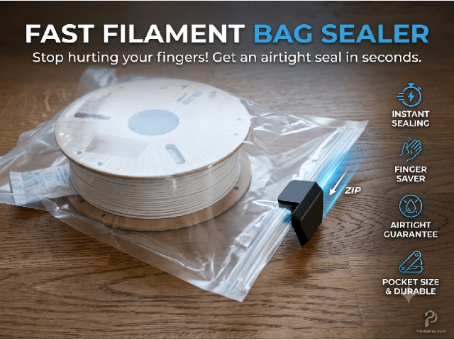 Fast Filament Bag Sealer – Quick Ziplock Slider Clip - NOW V2