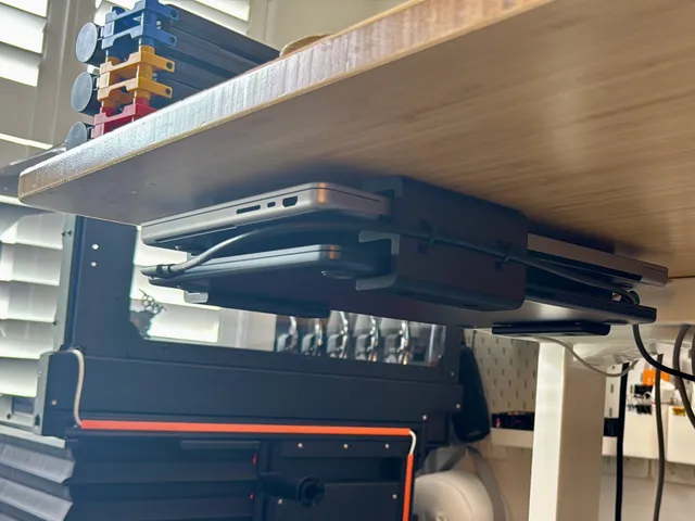 Dual Under-desk Laptop Mount