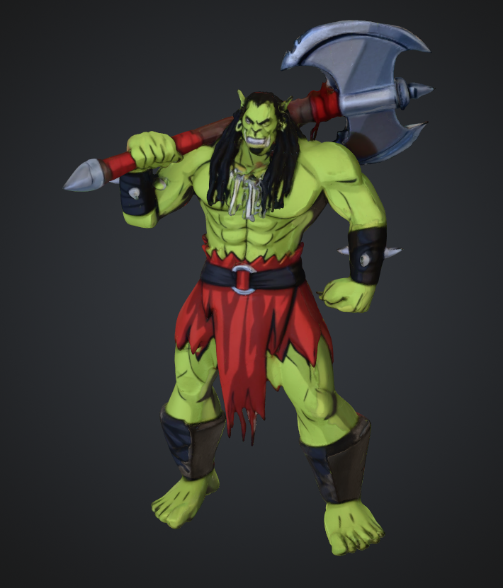 orc mit axt