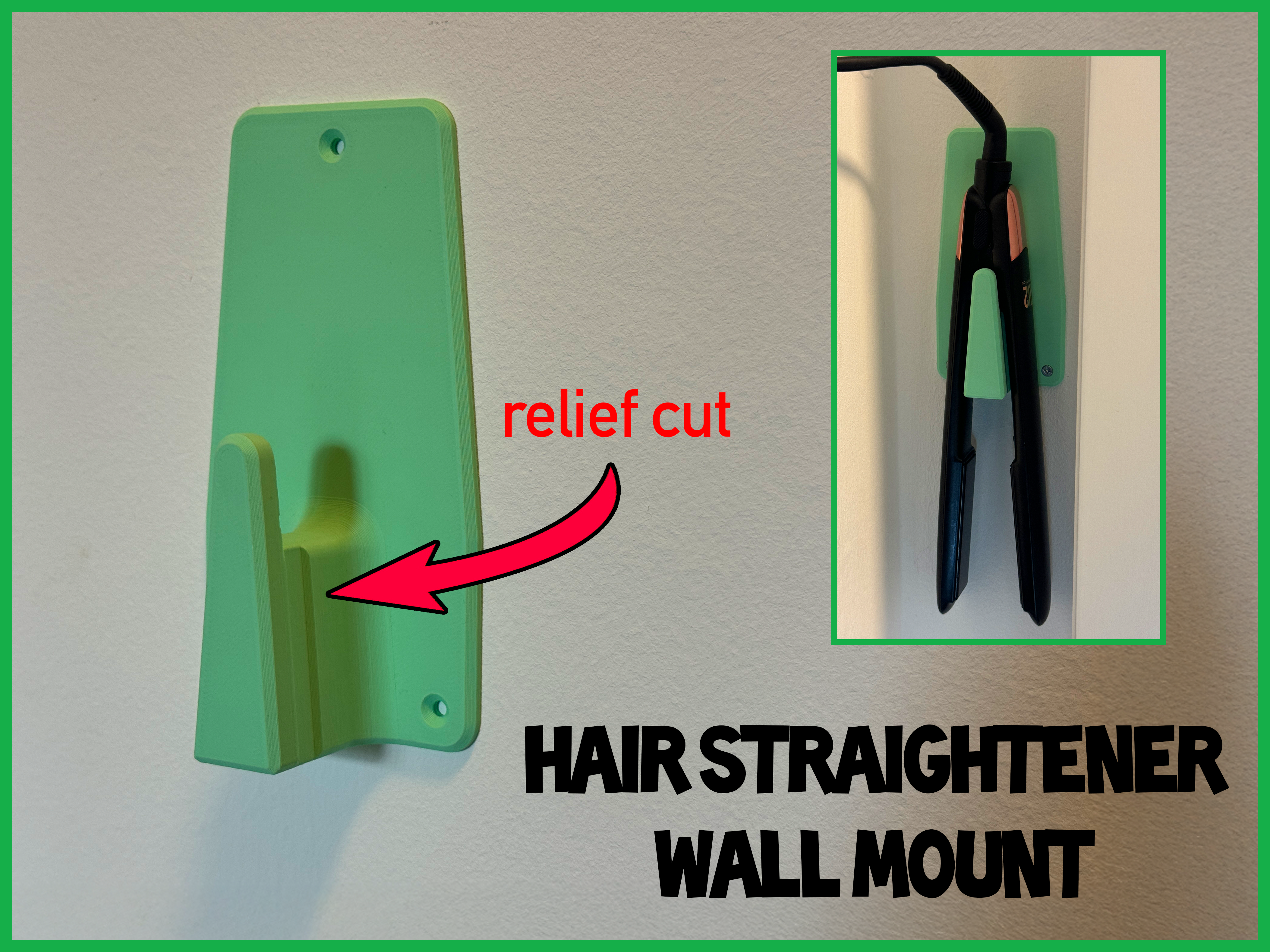 The better hair straightener wall mount