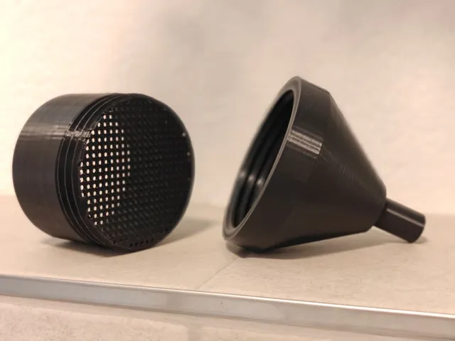 Screw-Together Strainer & Funnel for Bottle-to-Bottle Straining