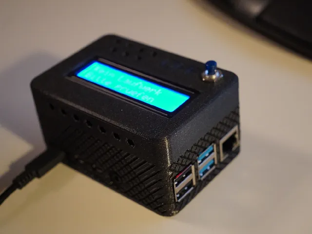 Raspberry Pi 4B Case with LCD 1602