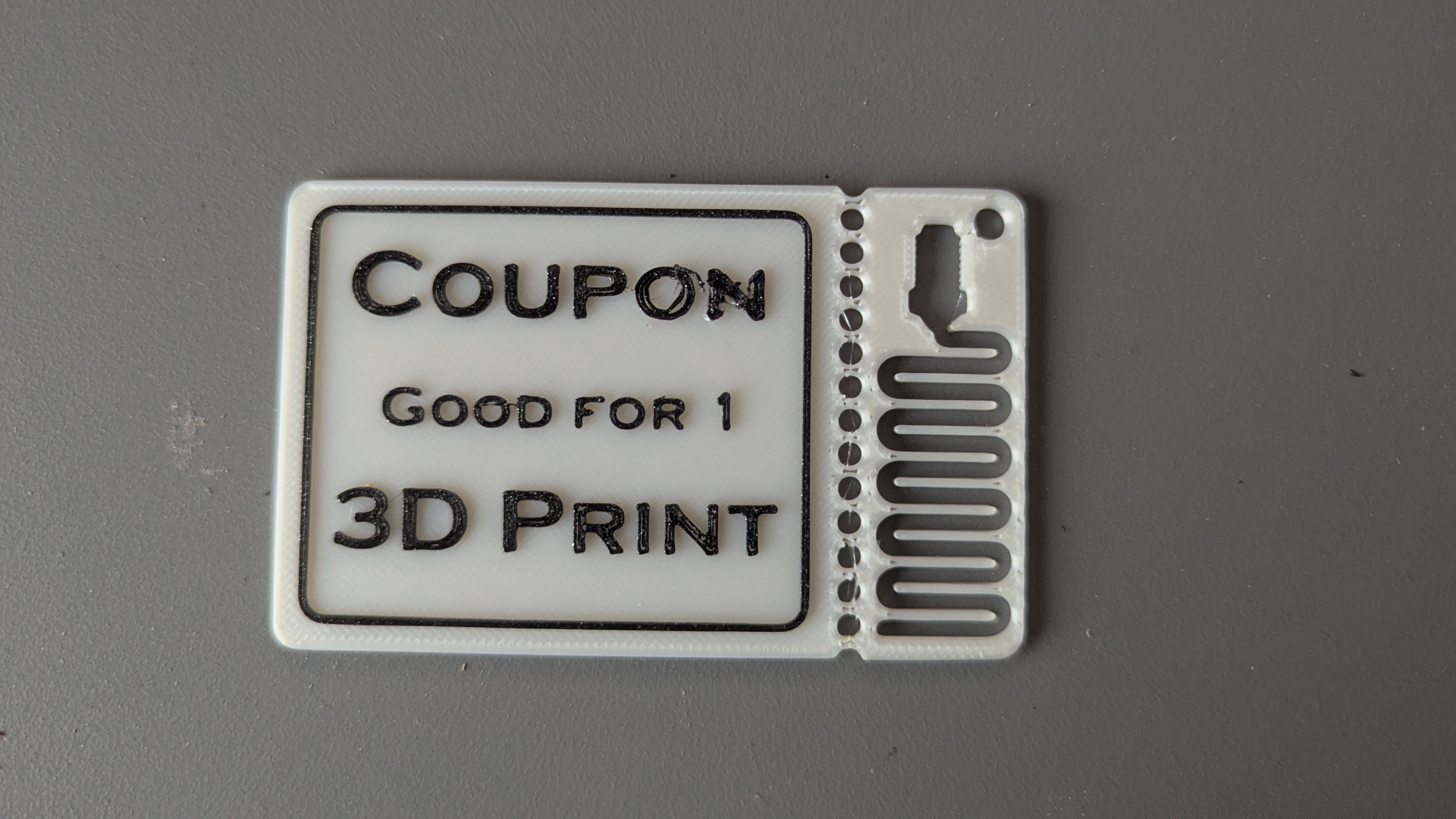 Free 3D print coupon