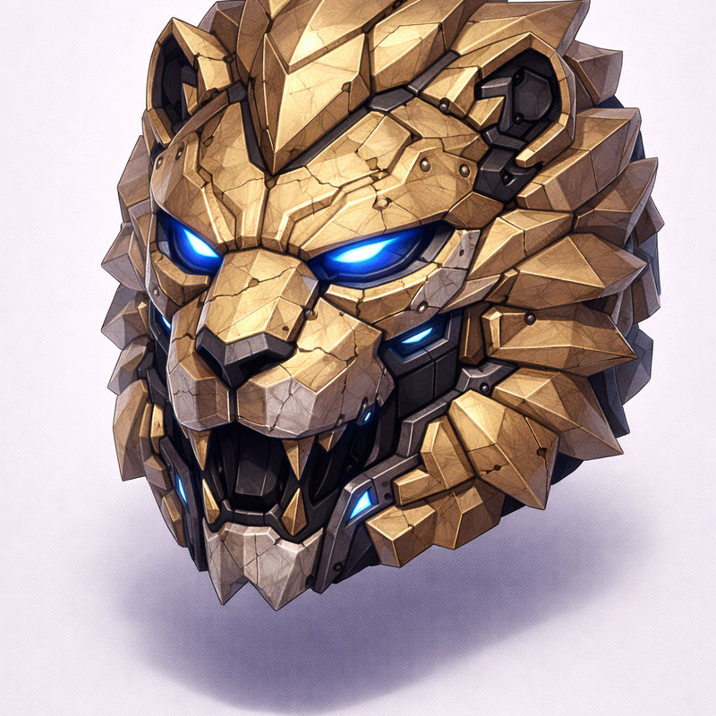 Lion Head Mask by Studio Mechanik | Download free STL model