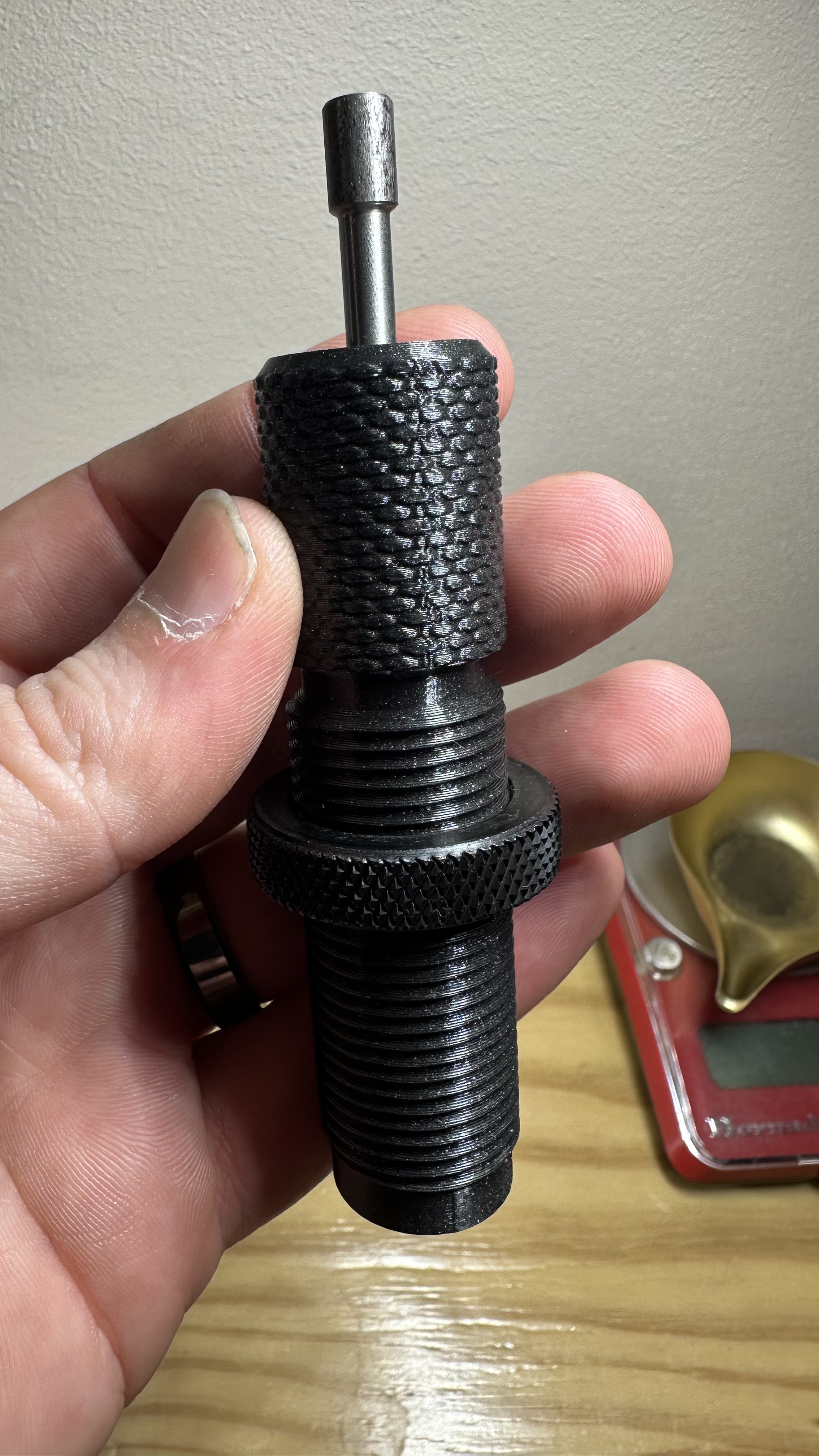 Printable Powder Check Die Body (Re-Uses Hornady Powder-Cop Die Central Rod and O-Ring) (See pictures)